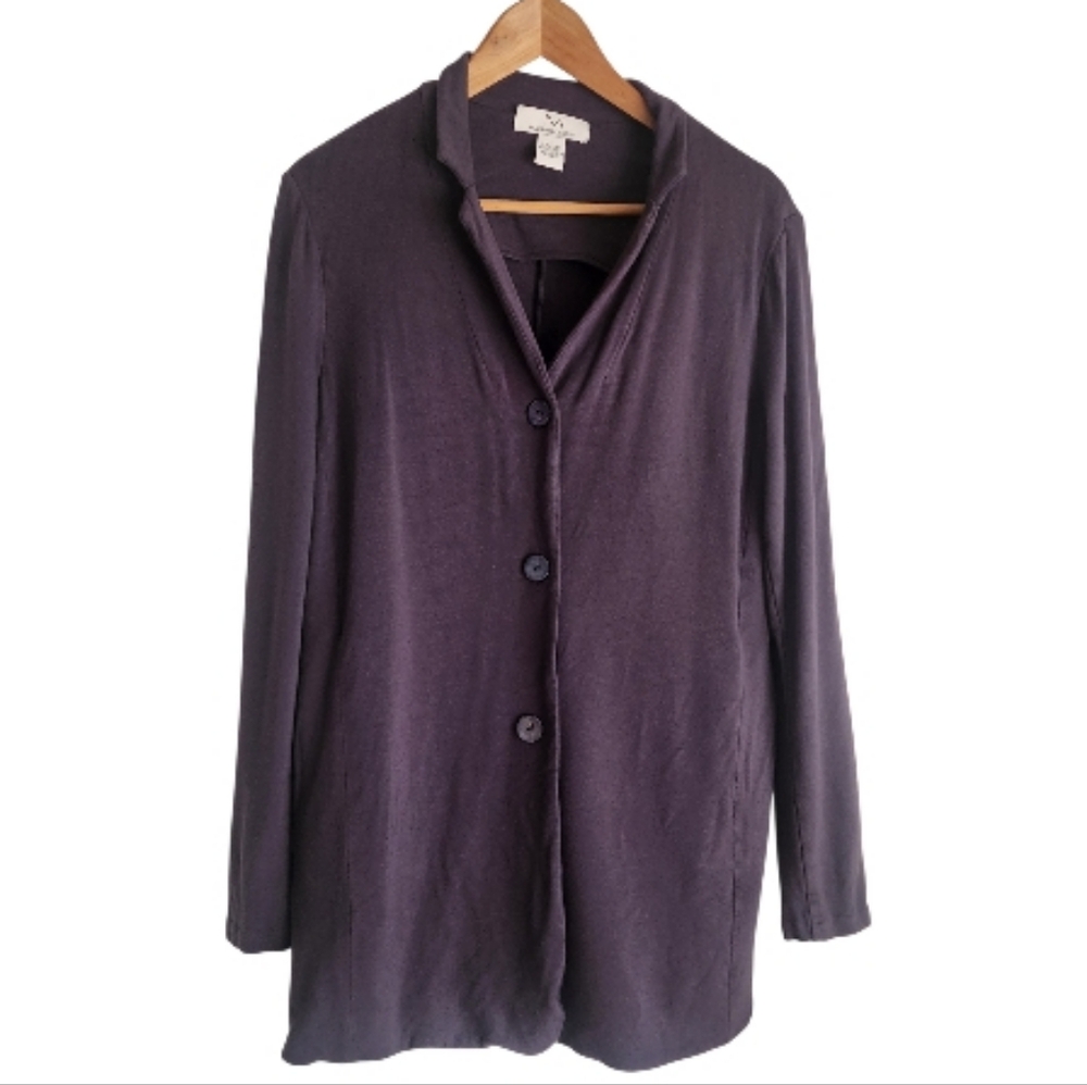 Magaschoni Women's BLUE Soft Jacket‎ Sz L